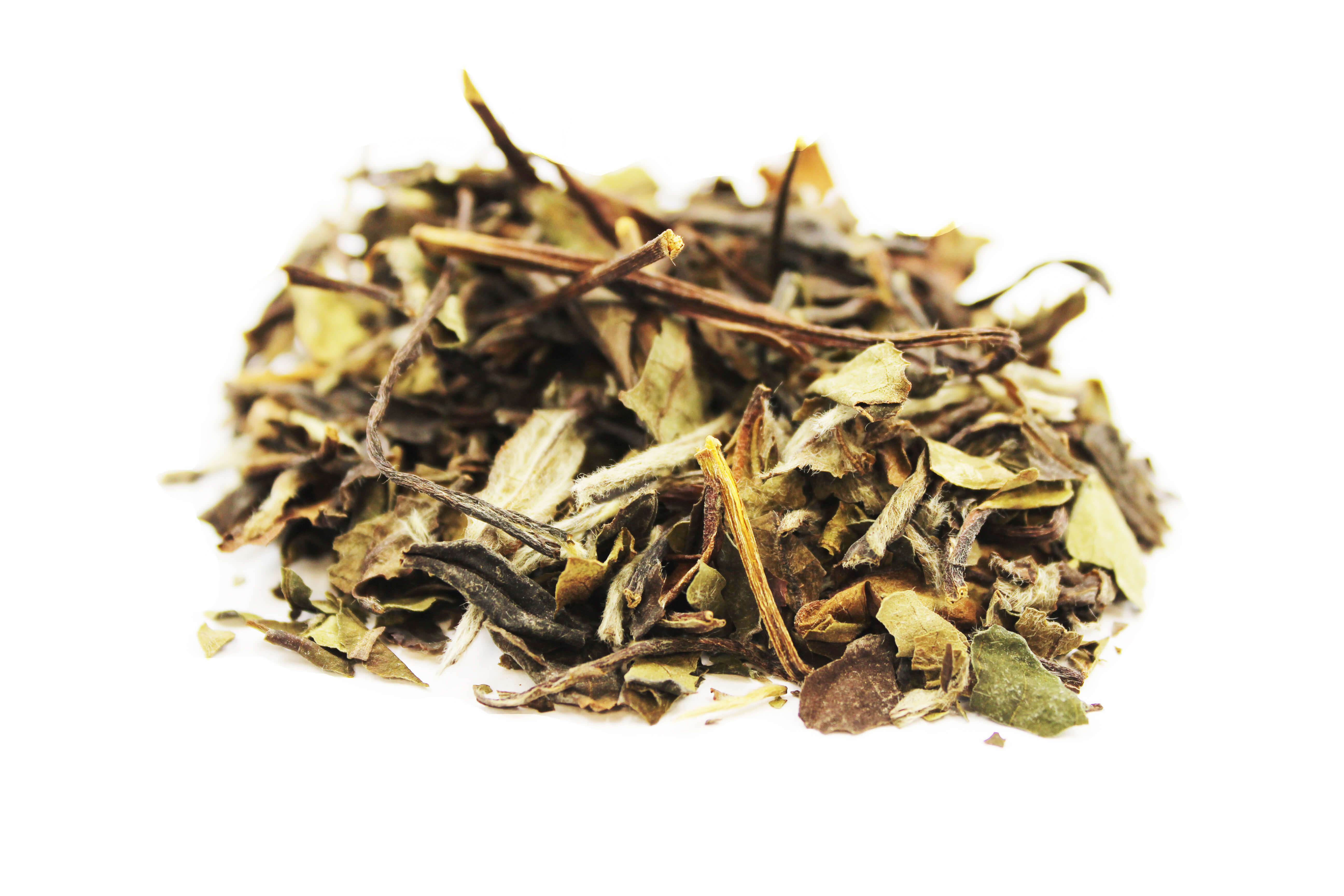Mu Can Tea Floral White Tea Pai Mu Tan (Bai Mu Dan) White Peony Loose Leaf Tea ...